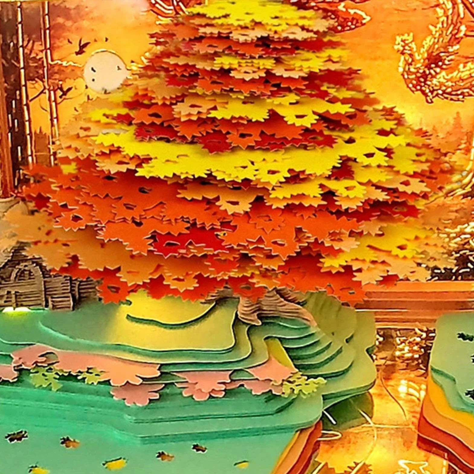 Calendario 3D Da Svuotare 2027 Decorazione Per Ufficio A Forma Di Albero Con | Blocco note Carta Arte 3D Per Libero Insegnanti Donne Uomini Compleanno Feste Ufficio Casa