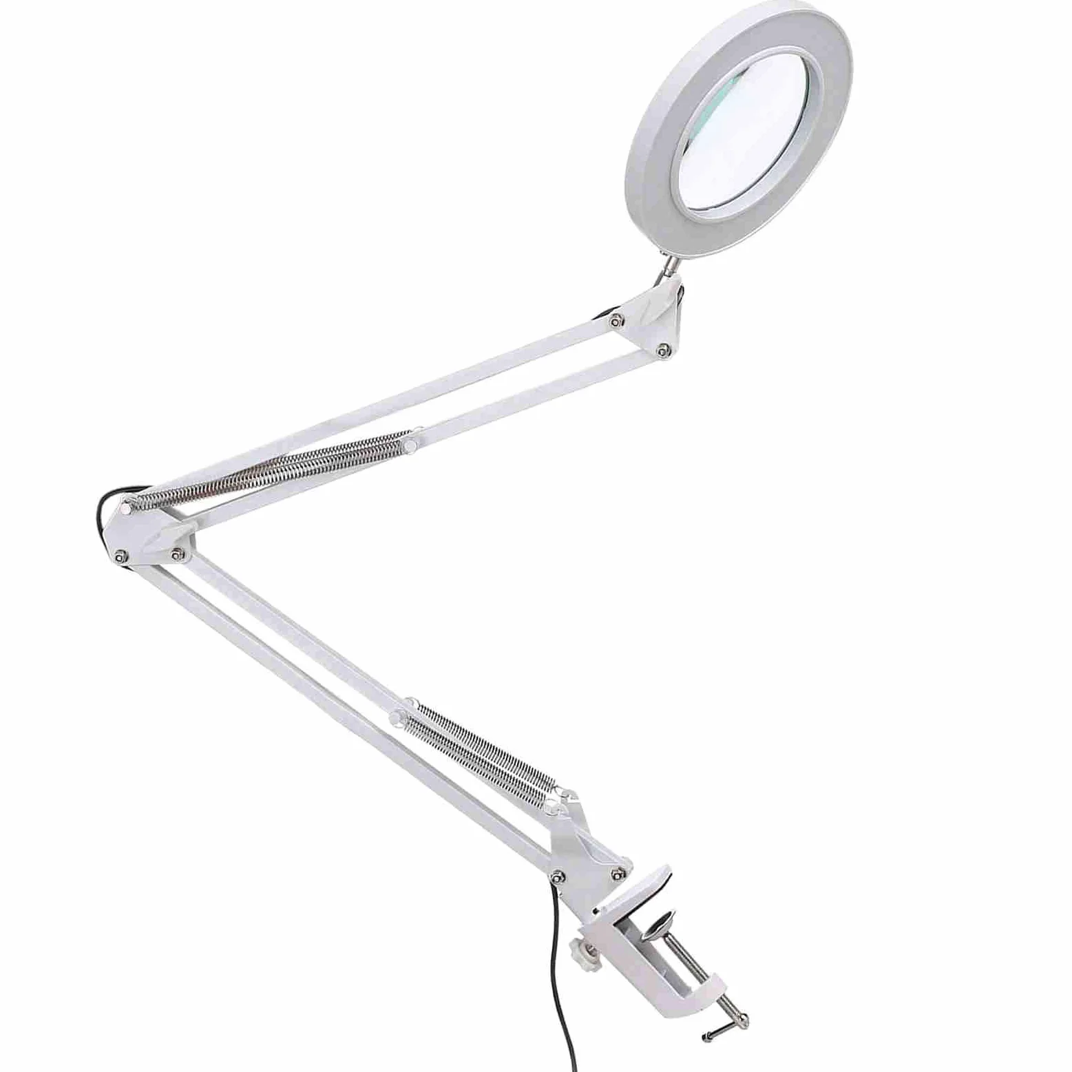 Lente d'ingrandimento 8X, lampada da scrivania a LED, lente d'ingrandimento illuminata USB con luce e morsetto regolabile, 3 modalità colore, luminosità regolabile per lettura per anziani
