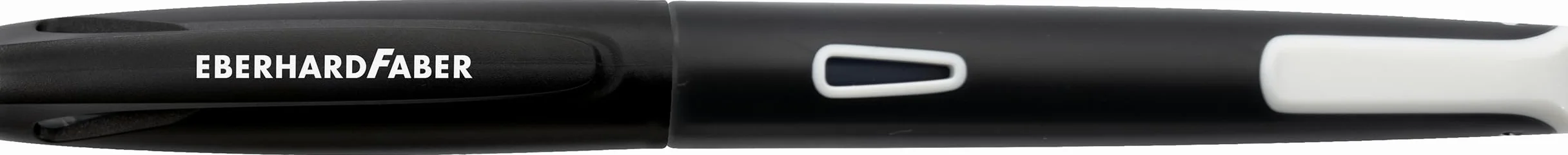 EBERHARD FABER 551001 Set da scrittura NXT-PEN bianco/nero con penna stilografica, cancellino e cartucce d'inchiostro