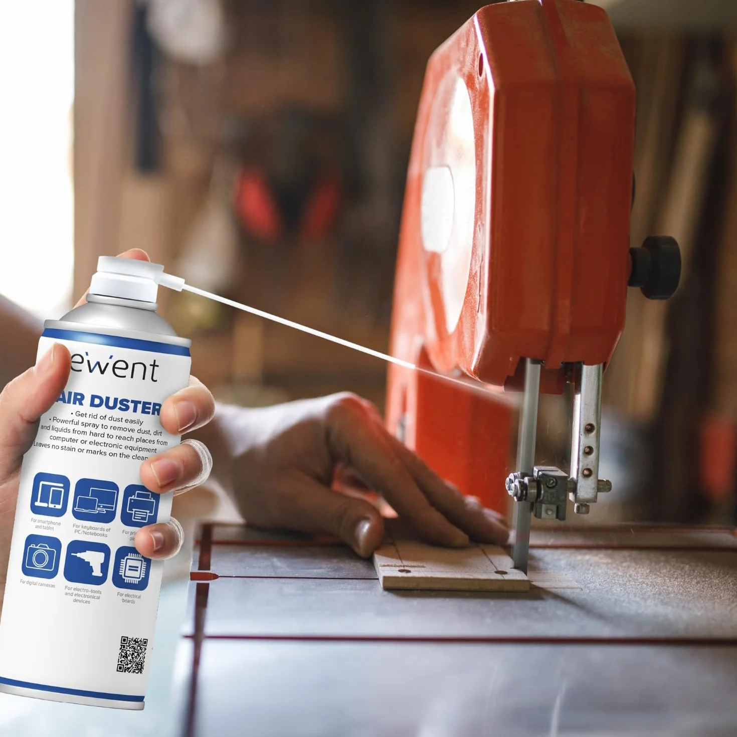 Ewent Spray aria compressa 400 ml con cannuccia lunga per pulizia tastiere computer