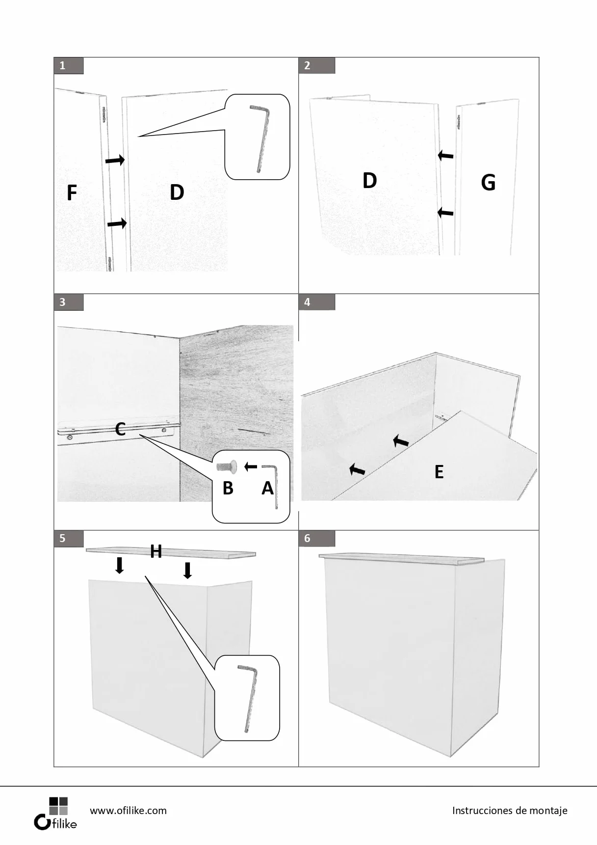 Contatore Eros, Modello semplice. Tavolo da reception per ufficio e affari (160 cm di larghezza, bianco)