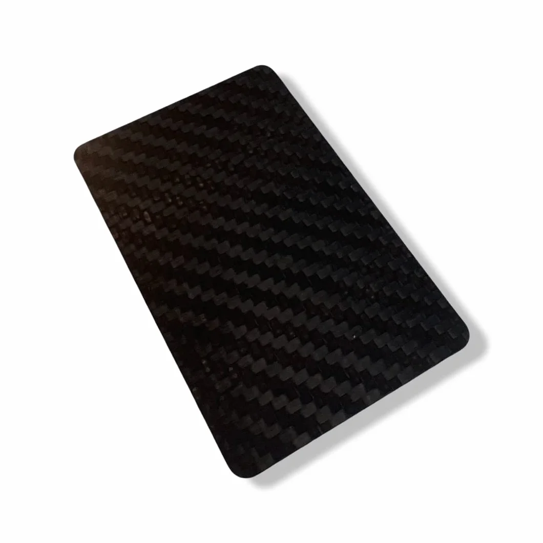 M&M Smartek Set XXL piatti carbonio EC carta credito tubo fibra carbonio nero 18x18cm