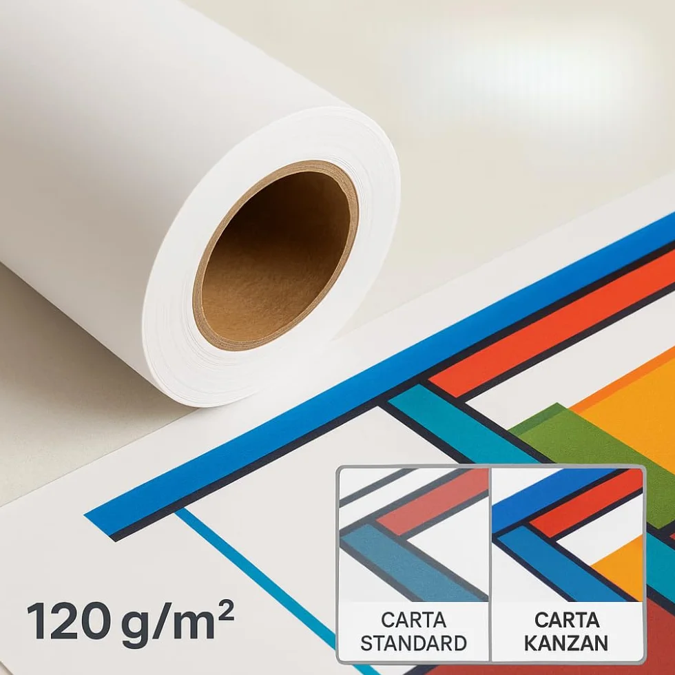 Kanzan Carta Plotter 106cm x 72m 120g/m² Inkjet Alta Qualità
