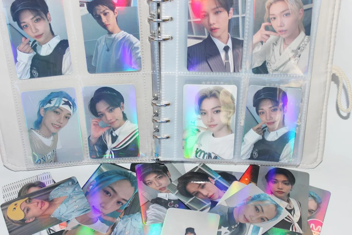 Stray Kids Felix Photocard Laser New Album Carta Mini Photo Card Mini Poster Fan Caedeu (Felix-1)