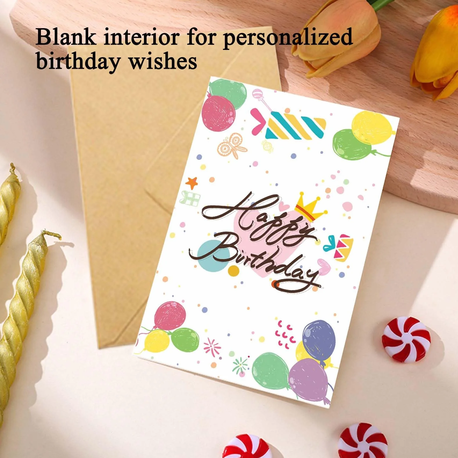 Biglietti Compleanno Divertenti per Adulti e Bambini (12 szt.)