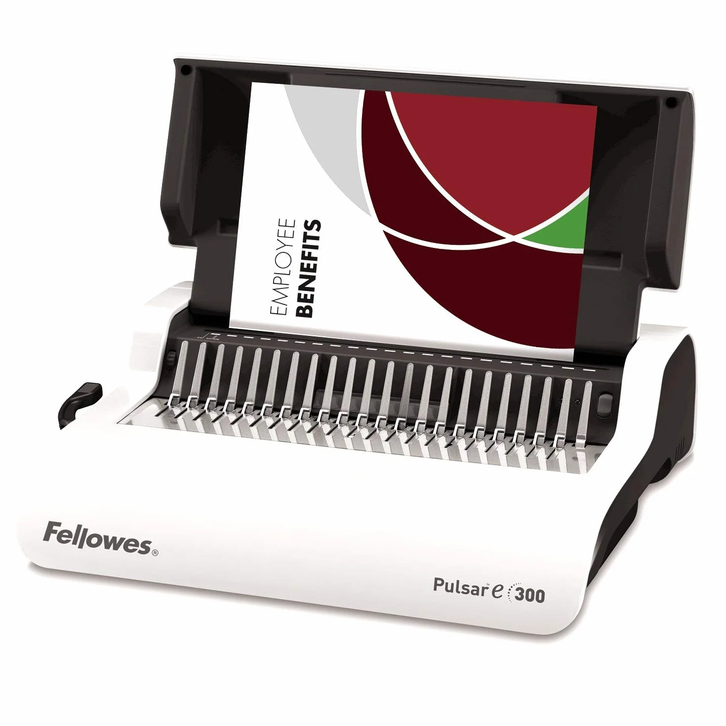 Fellowes 5620701 Rilegatrice Elettrica a Dorsi Plastici Pulsar-E, Capacità di Rilegatura 300 Fogli
