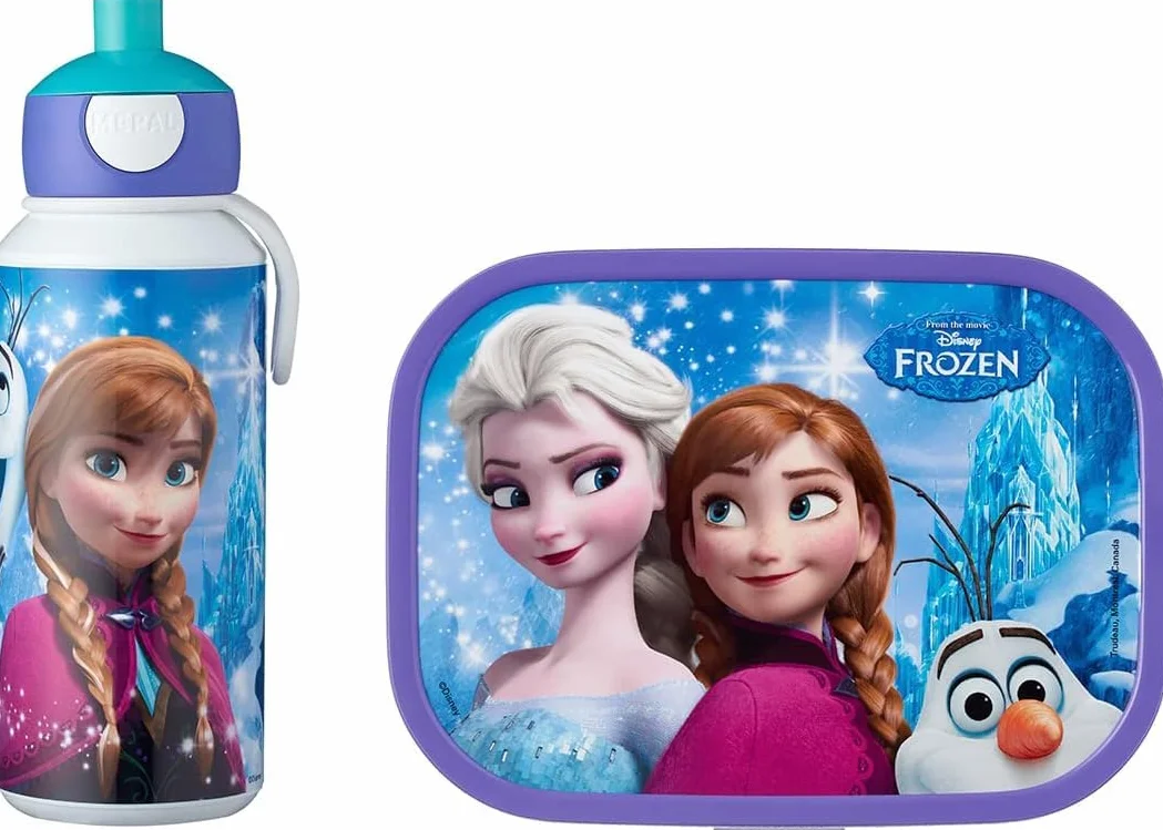 MEPAL Campus - Set per Il Pranzo con Borraccia e Contenitore per Il Pane, Motivo: Frozen Sisters Forever, 0 mm