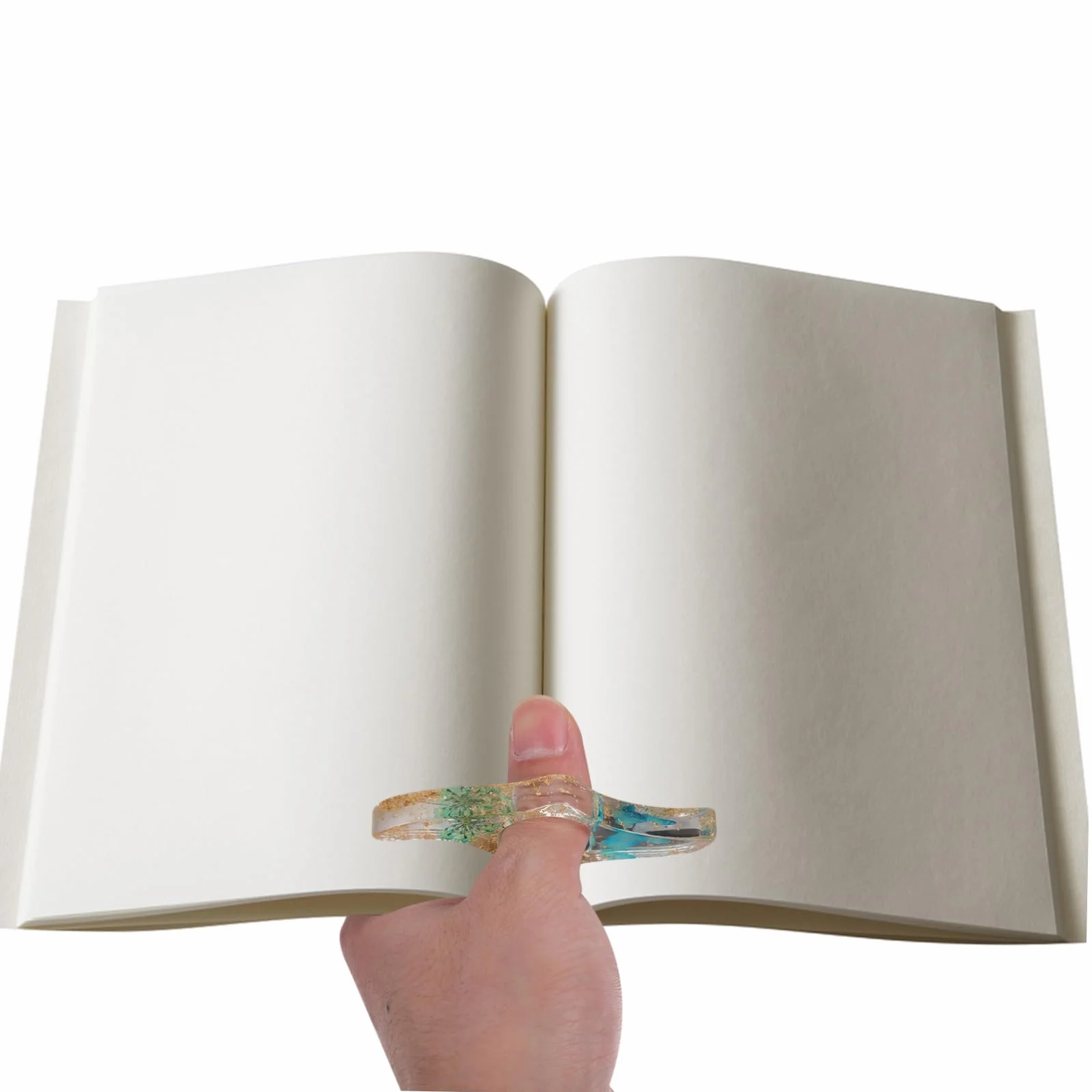 Porta Pagine di Libri in Plastica Resistente, Supporto di Lettura Multifunzione Foro Levigato