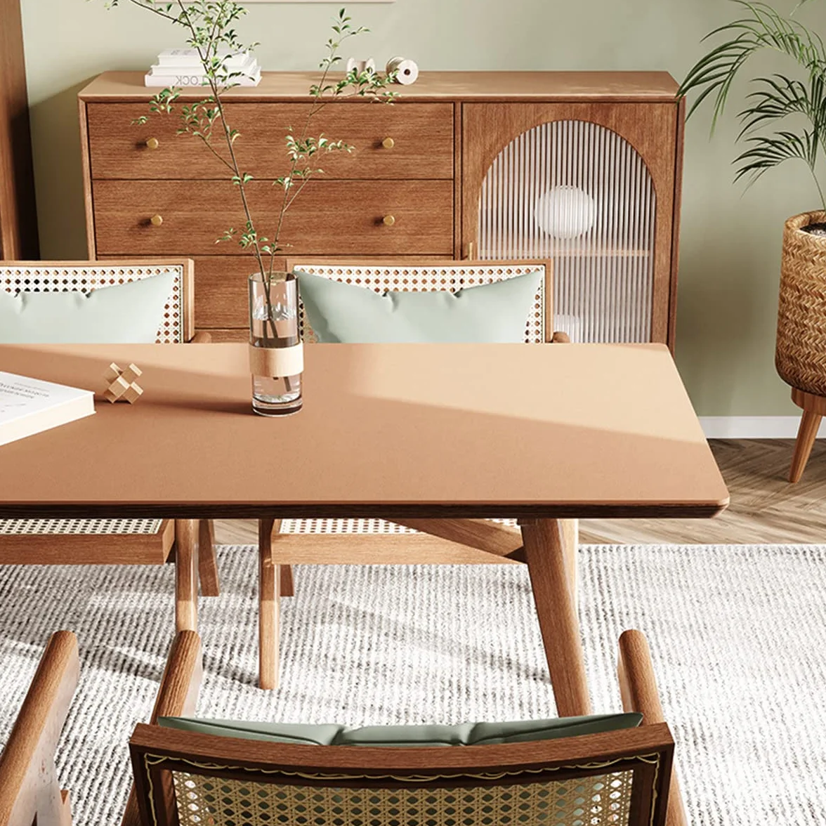 Tappetino da tavolo PU Sottomano per Scrivania Impermeabile 40x80cm Spessore 2mm Albicocca