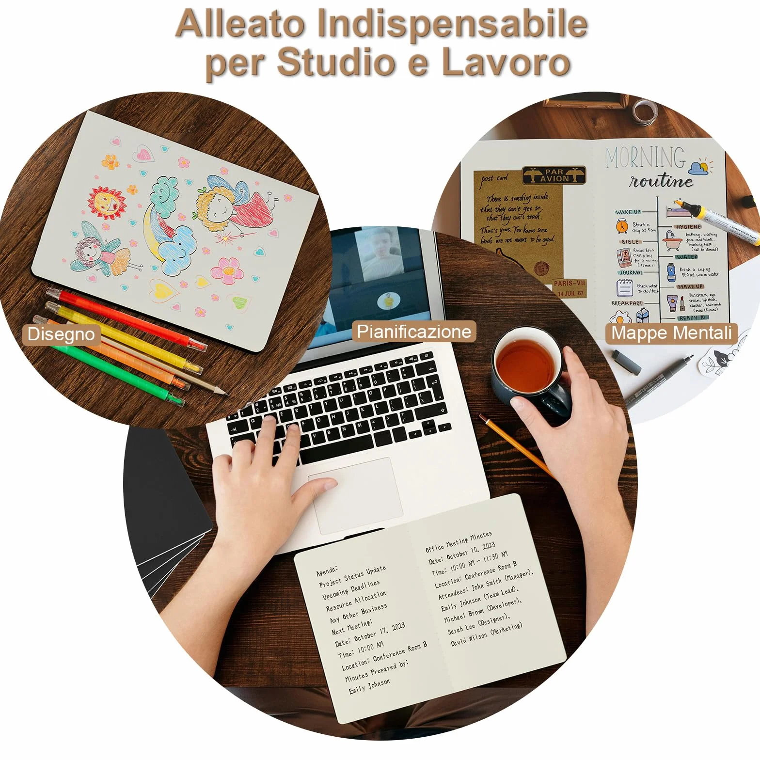 Quaderno Appunti A5 48 Pezzi 30 Fogli 60 Pagine Nero