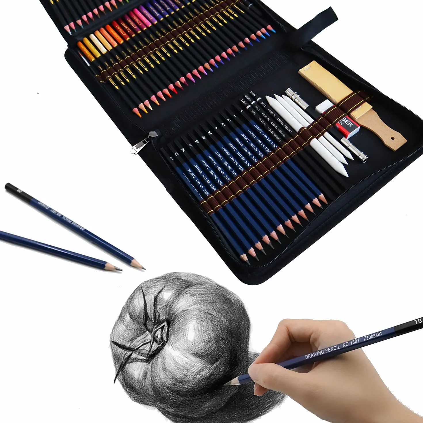 Matite Colorate Acquarellabili per Adulti, Disegno e Schizzi Artistico 72 Pezzi