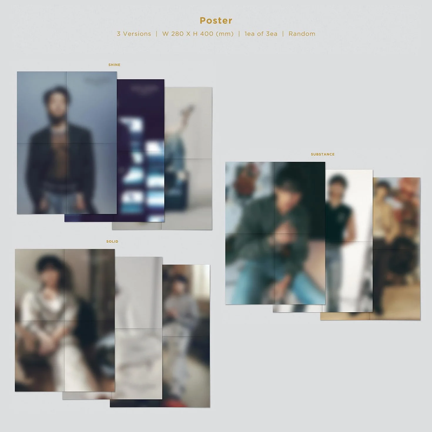 JUNGKOOK GOLDEN SHINE Ver. Book Case Photo Book CD Post Card Poster Photo Card Sticker Set