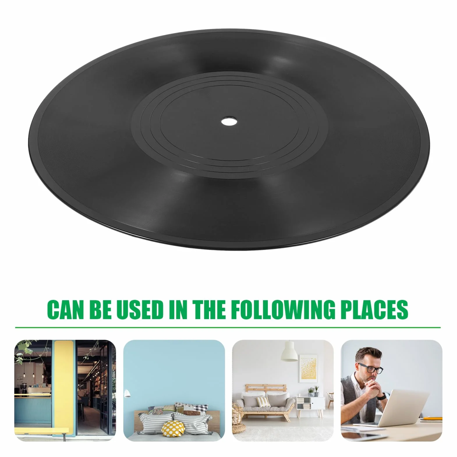 Gadpiparty 12 Pollice Vuoto Vinile Decorazione Parete Dischi Falso Artigianato Estetica Casa