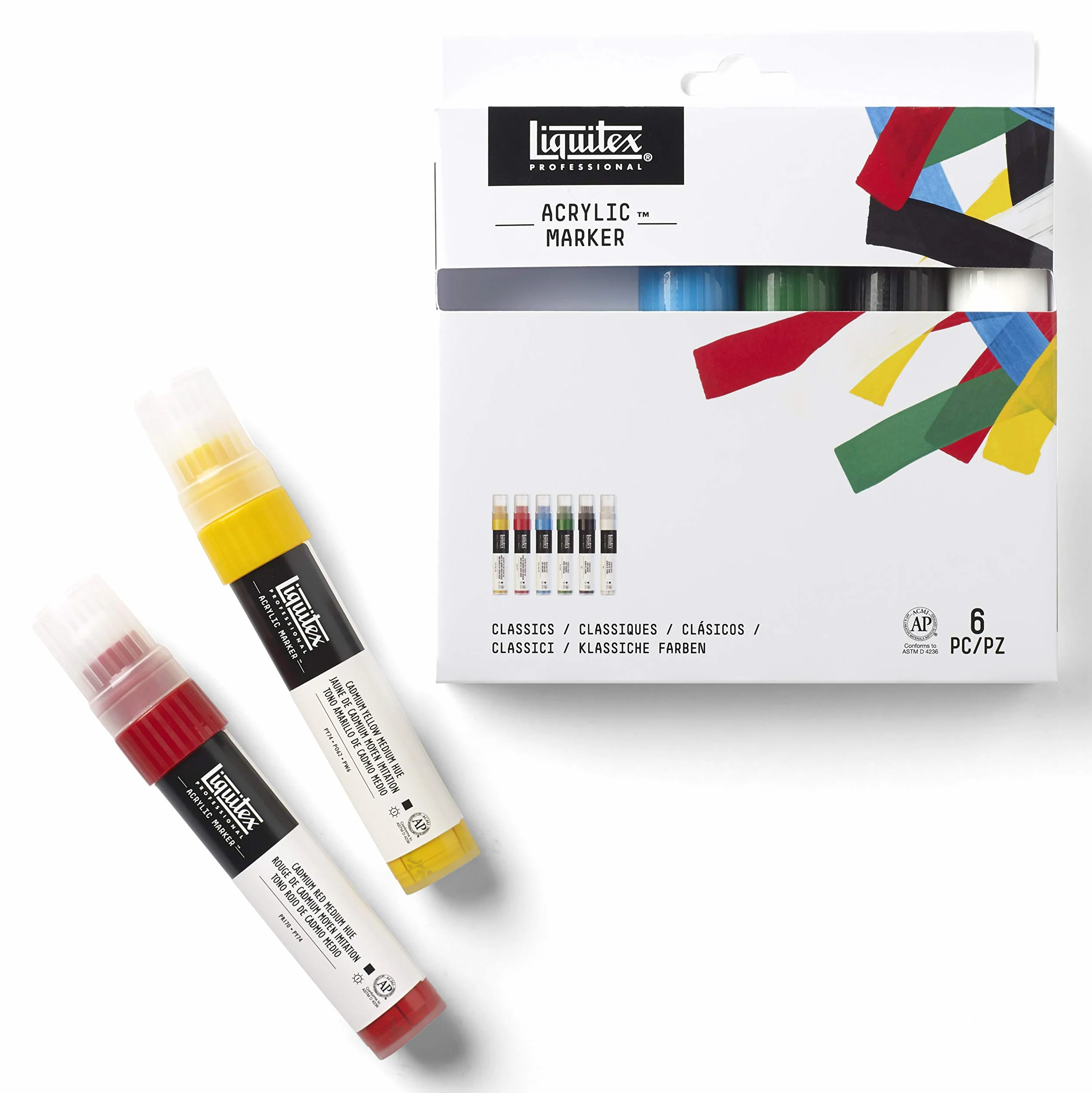 Liquitex Paint Marker 6 Pennarelli Punta Largha