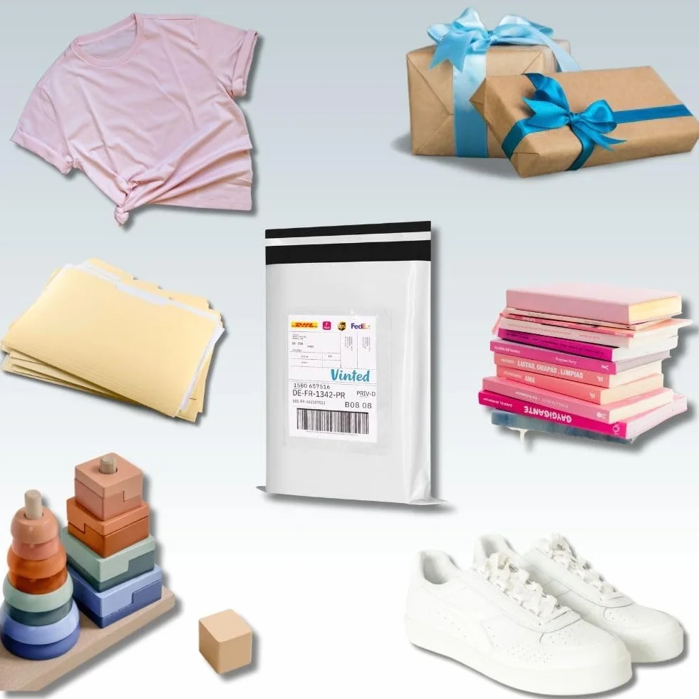 Buste da spedizione 35x45 cm 25 pezzi bianche LDPE 50 µm autoadesive