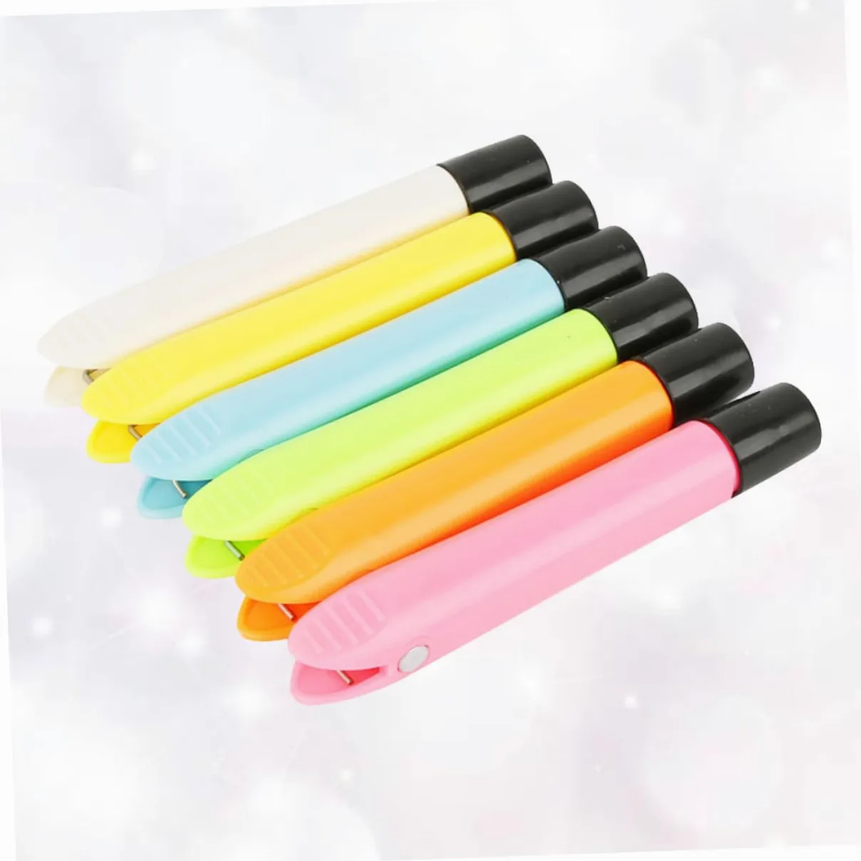HOMSFOU 3 Set Gessetti Magnetico in Clip Per Gessetti Per Lavagna Colori Per Scuole E Uffici Colore Casuale 6 Pezzi*3
