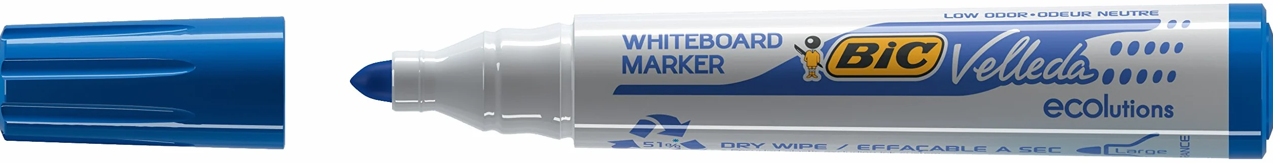 BIC Board Marker Bullet Tip 3, Whiteboard, 12 Pezzi
