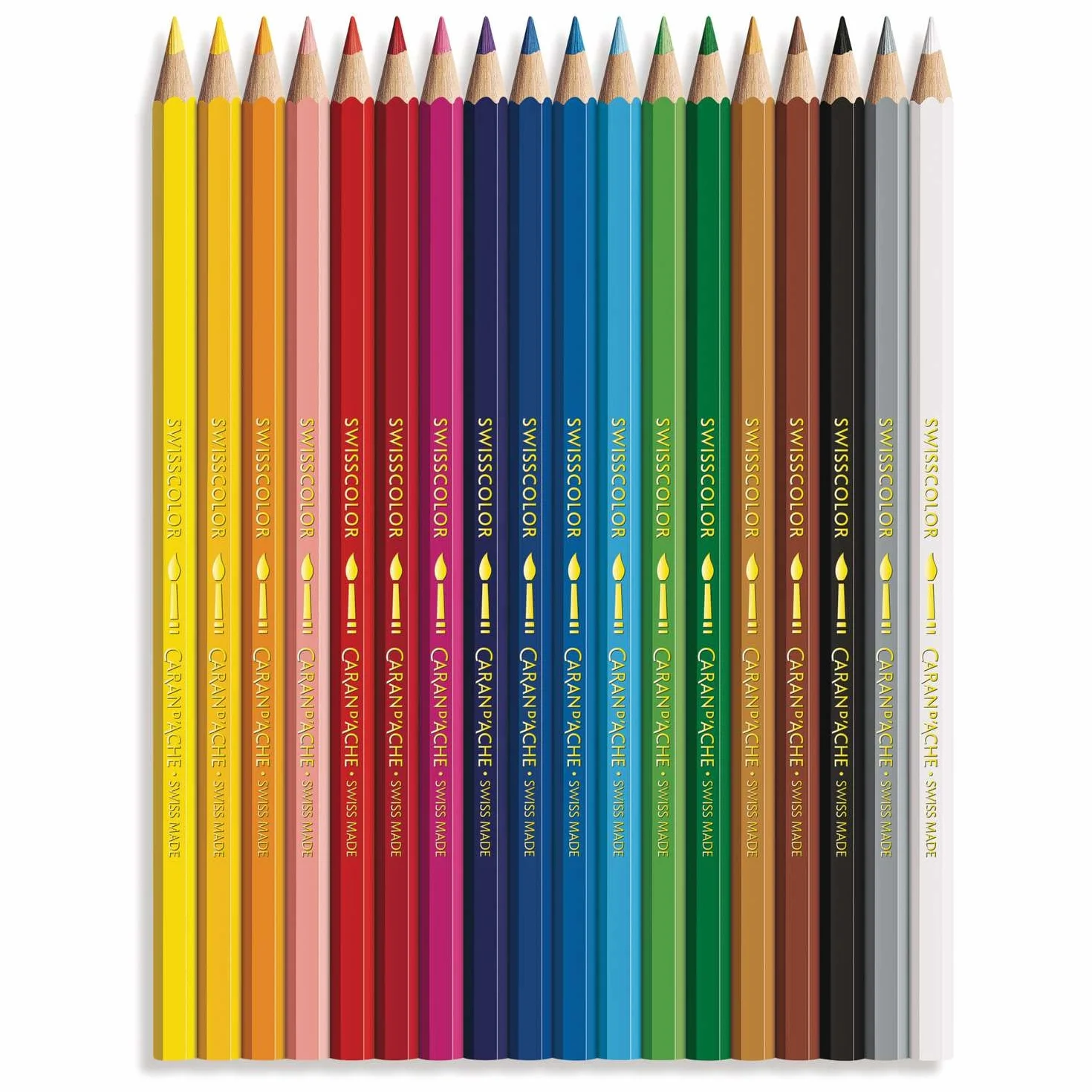 Caran d'Ache Swisscolor 18 matite colorate acquerellabili confezione cartone