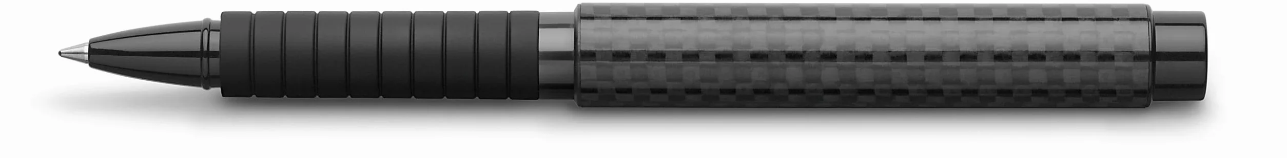 Faber-Castell 148868 - Penna roller Basic Black Carbon, spessore tratto 0,5 mm