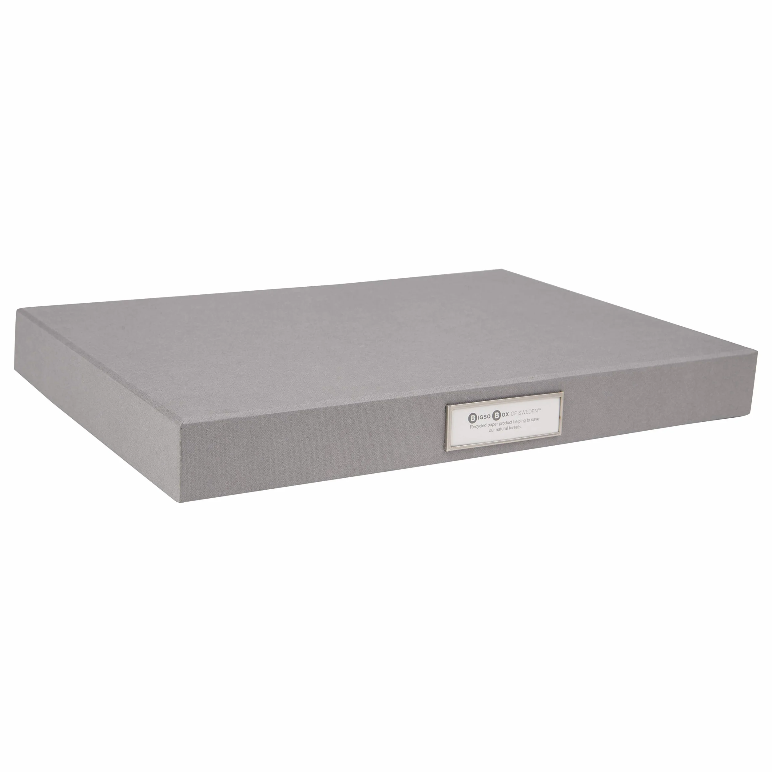 Bigso Sven Document Box Cornice Etichette Sottile Grey