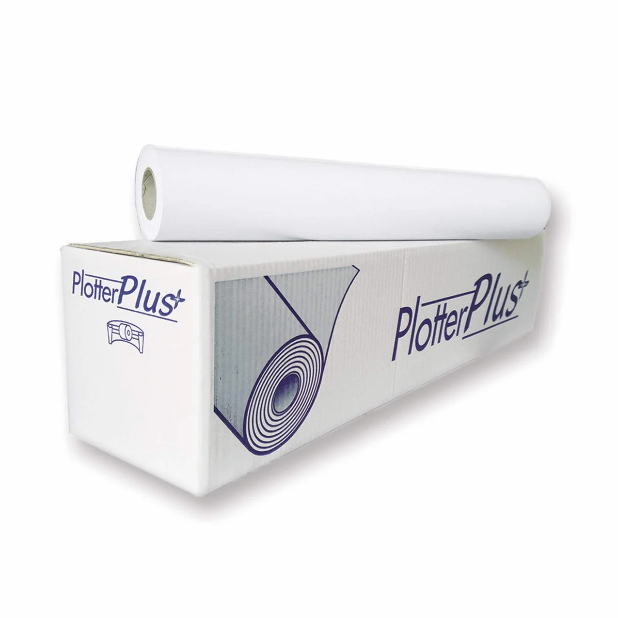 Rotoli Plotter cm 61 x 50 mt, Carta bianca 90 Gr, Confezione da 4 Rotoli