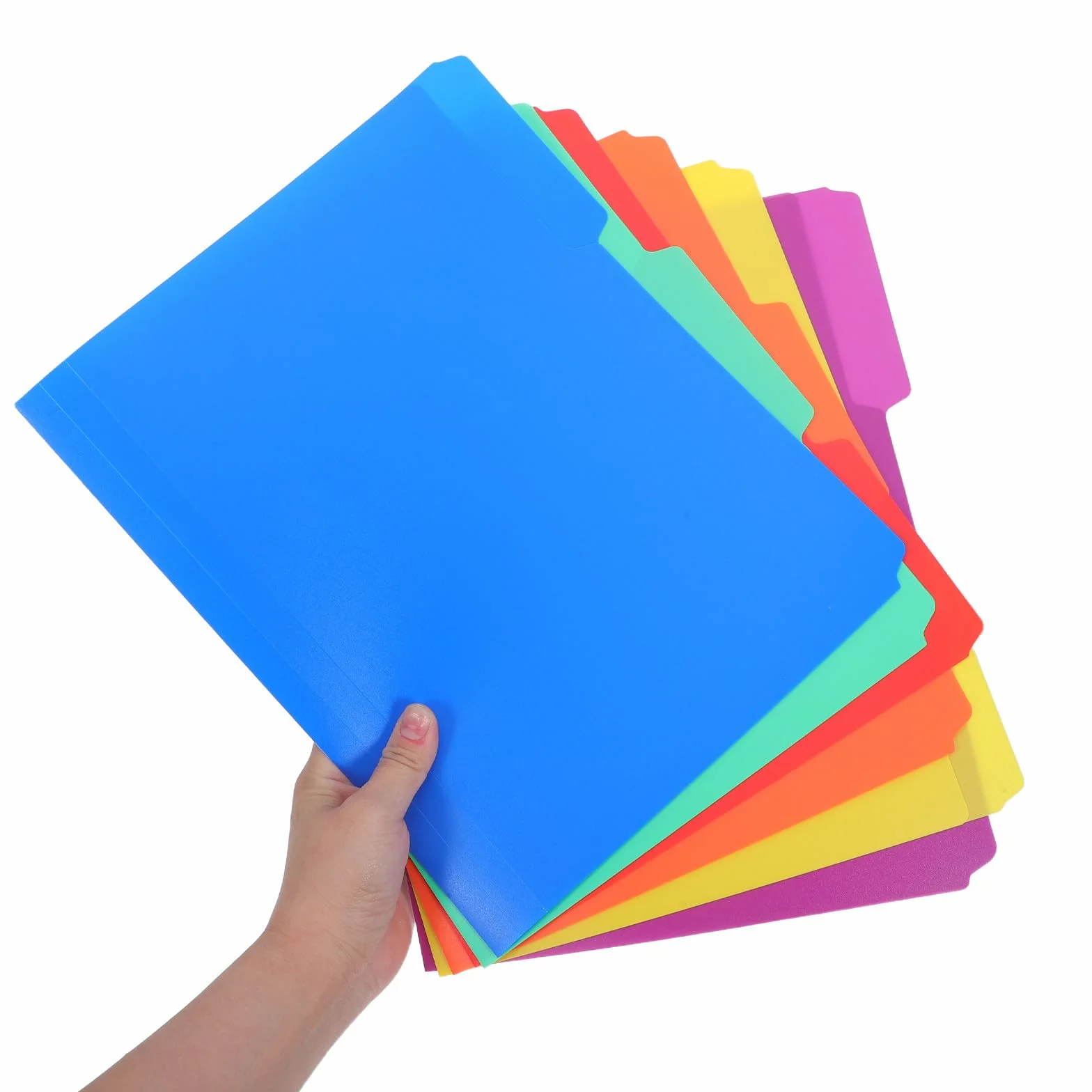 CALLARON Cartelline con Linguette 1/3 Taglio Manila in Plastica 36 Pezzi per Organizzazione Efficiente Documenti e Gestione Progetti per Ufficio a Casa o Lavoro