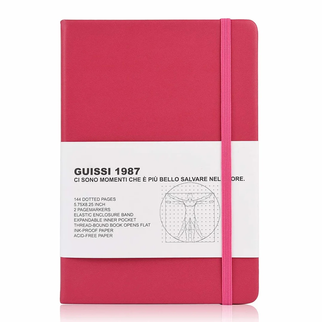 A5 Agenda Puntinato Journal Notebook Copertina Rigida 144 Pagine 80gsm