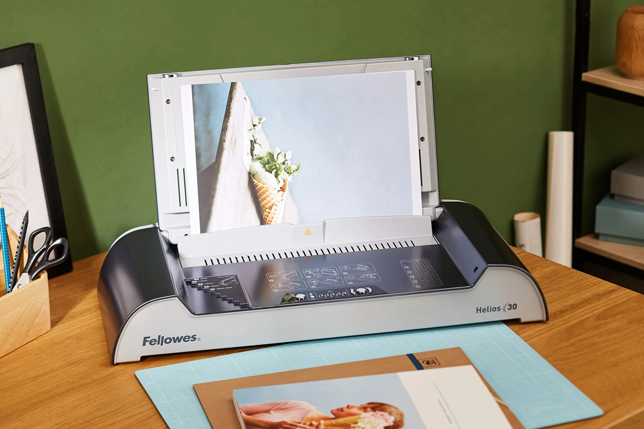 Fellowes 5346706 Rilegatrice Termica Helios 30, Capacità 300 Fogli