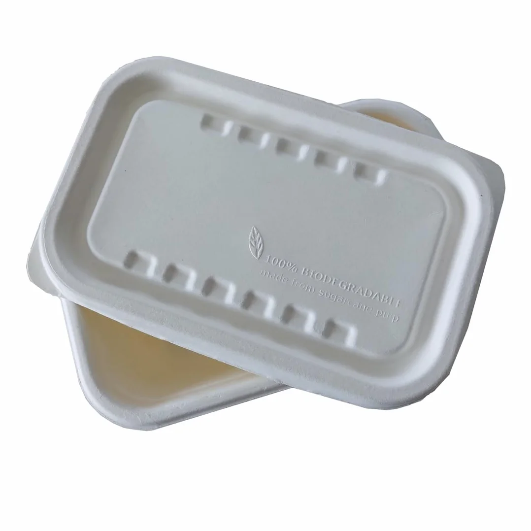 Vaschette in cellulosa 750-1000 ml con coperchio compostabili 100% take away bio 50 pz