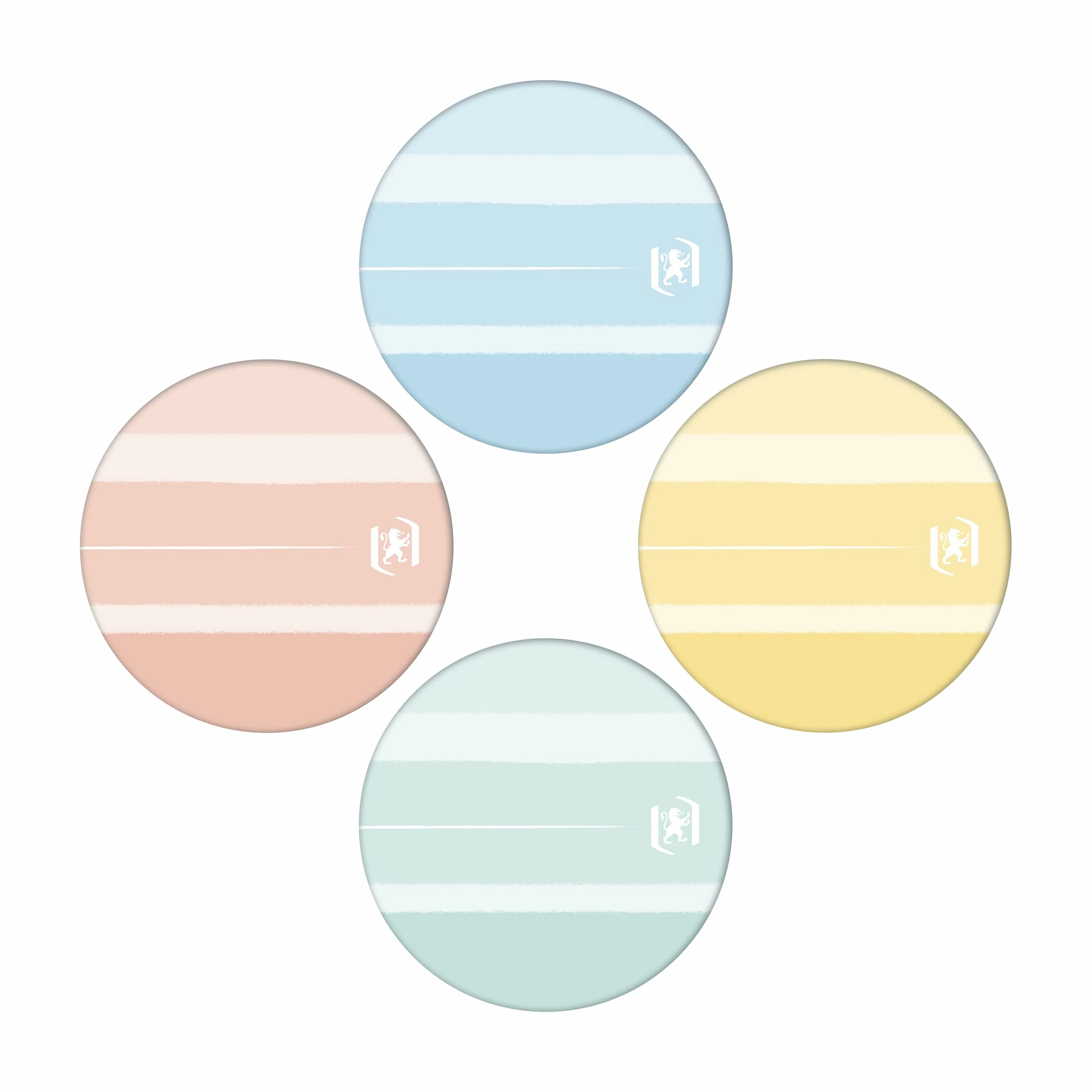 Oxford GO Iconic 400154312 - Quaderno a spirale, formato B5, a quadretti, copertina morbida, 60 fogli, 4 colori, confezione da 5