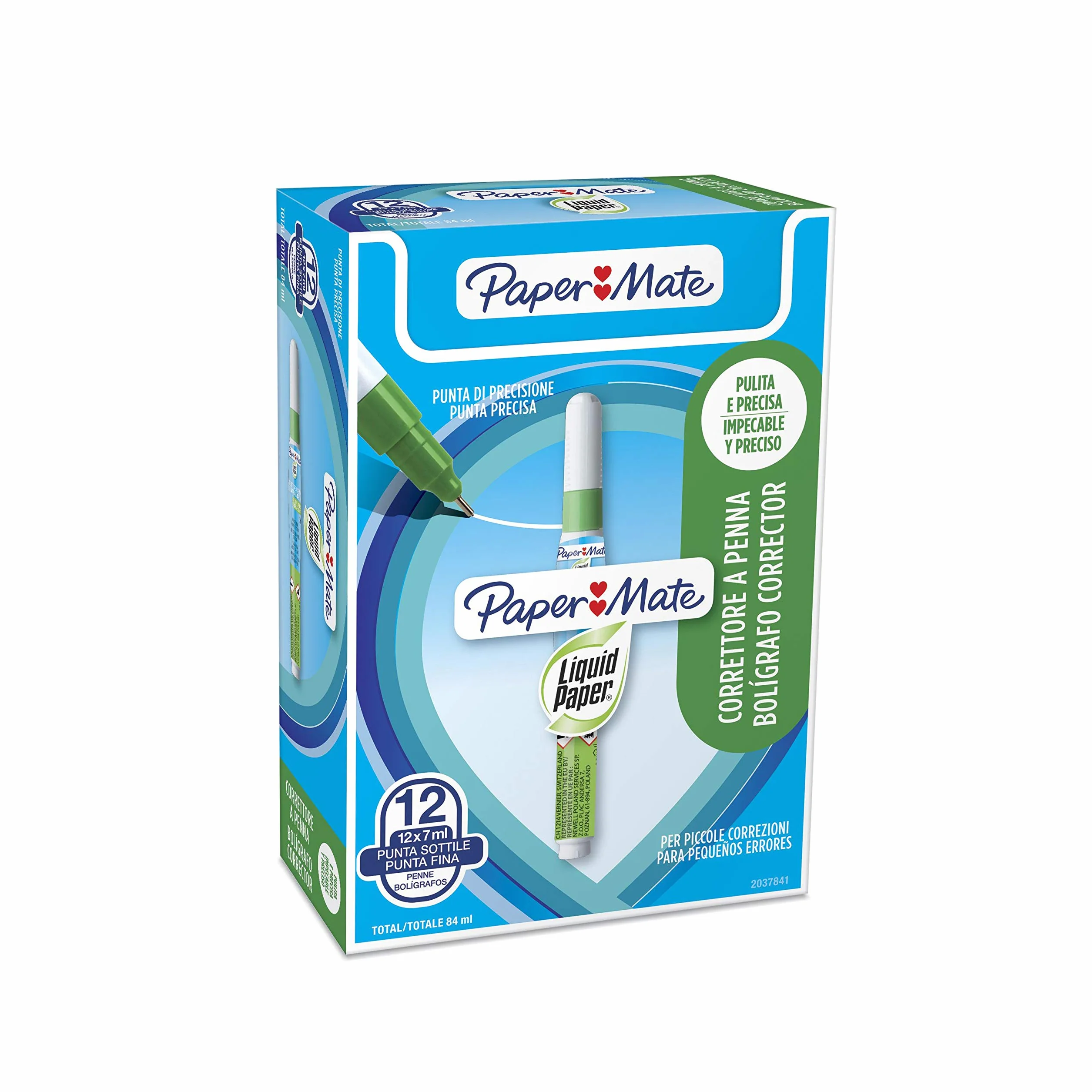 Paper Mate Liquid Paper NP10 Micro correttore a penna 7 ml confezione da 12