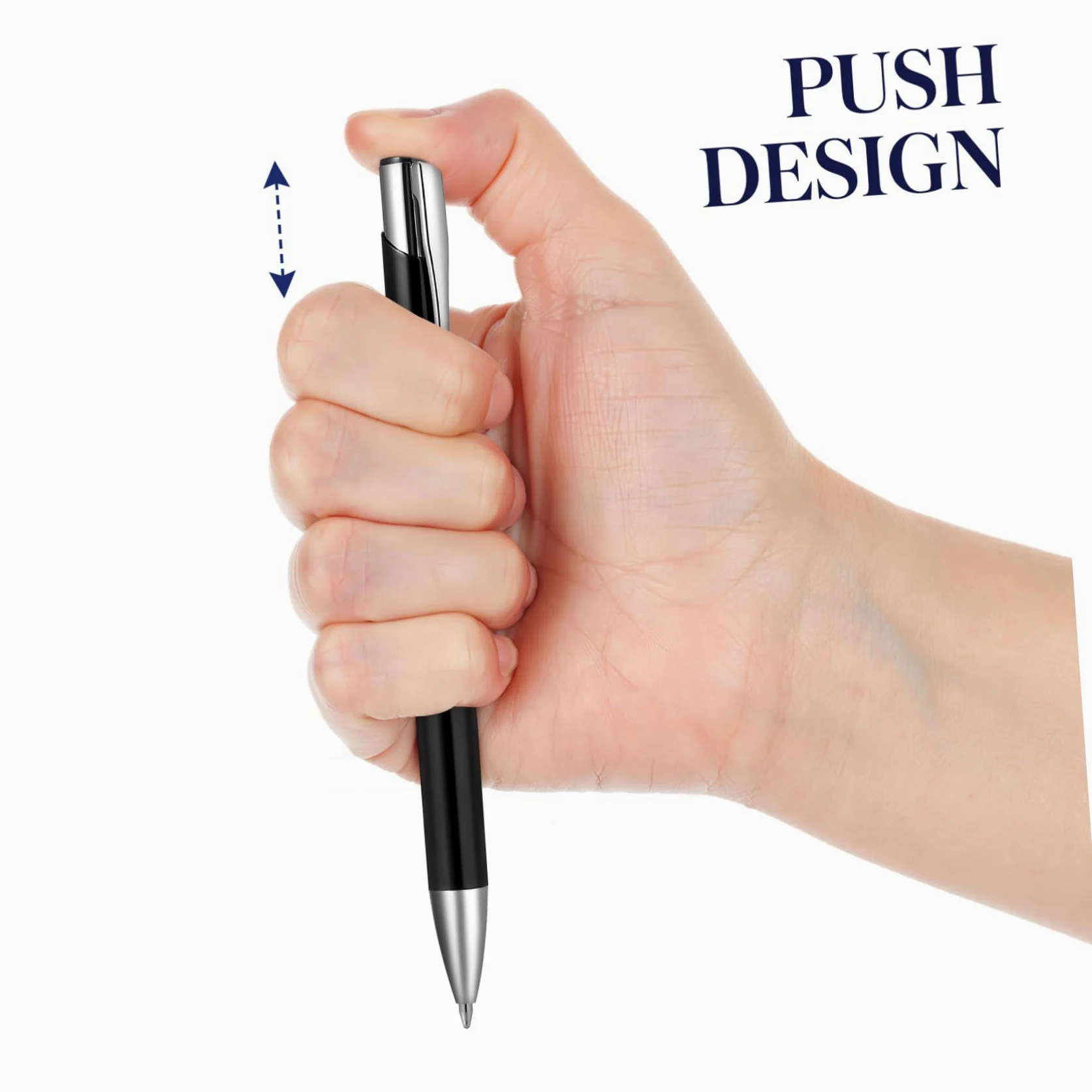 12 Pz penne a sfera punta fine penna da ufficio penne a sfera a punta fine penna uniforme sottili penne a sfera metalliche penne professionali penne metallizzate Black