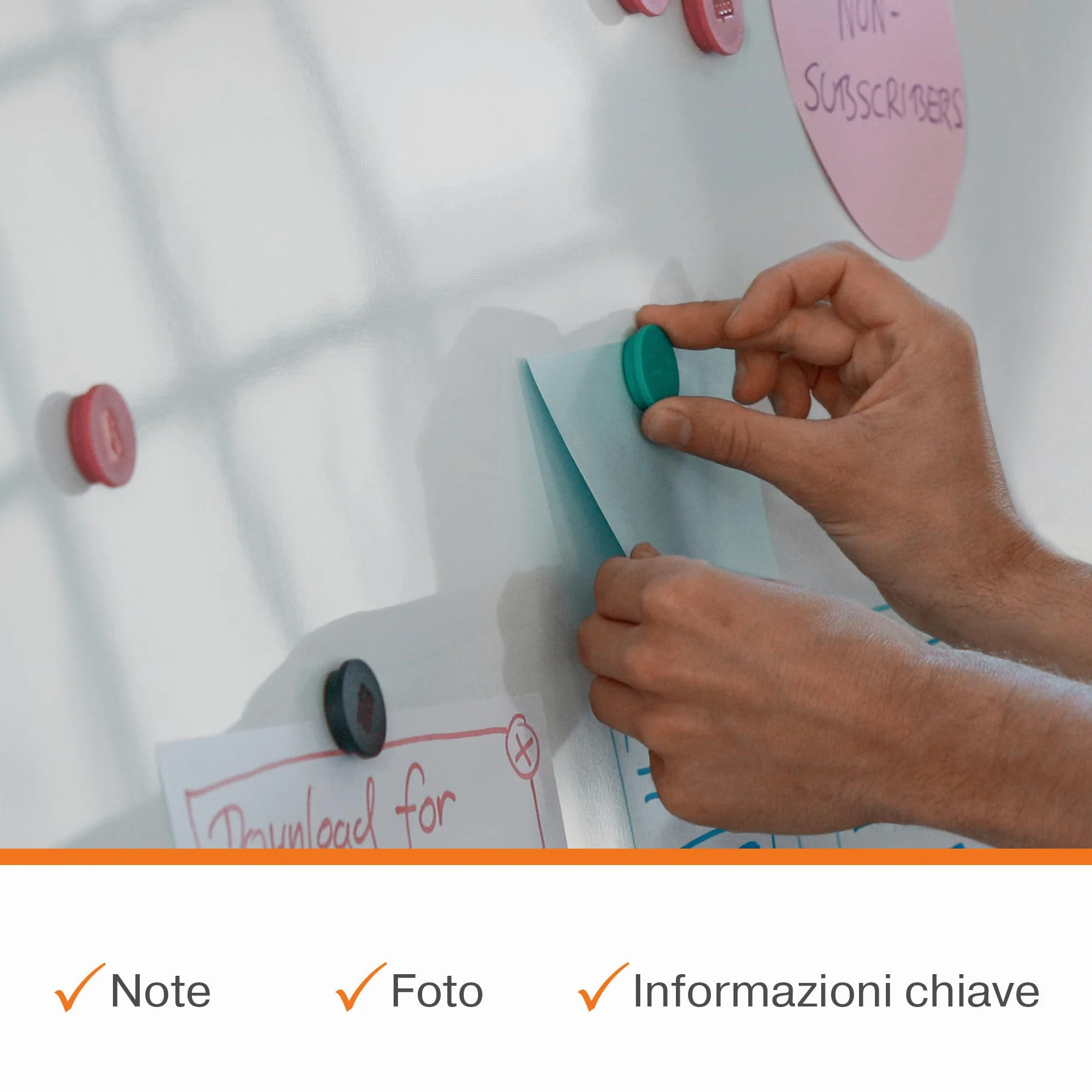 Nobo Premium Plus Lavagna Magnetica Laccata - 1200x900 mm, Cornice in alluminio, Certificazione Ecolabel UE, 1915156