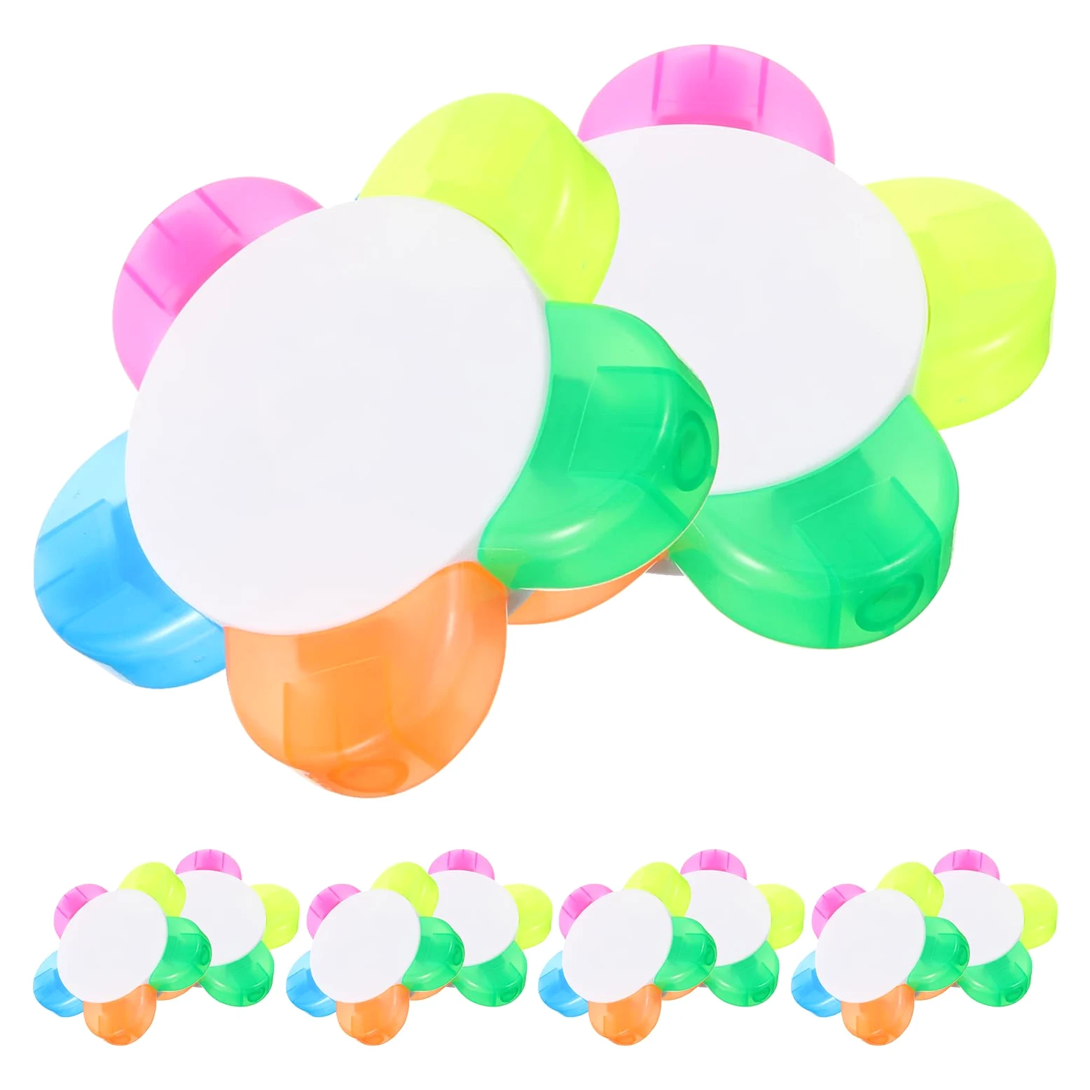 Gadpiparty Set Multi Marker da 10 Pezzi, Penna Evidenziatore Fiori Pp | Neon Pens, Neon Highlighters, Festa Scuola Decor, Note Highlighter For Student