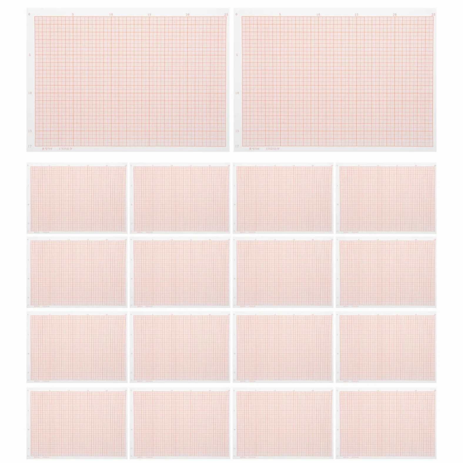 Carta da Disegno Rosa Griglia per Pittura Coordinata e Calcoli, 100 Fogli di Carta Millimetrata Portatile per Studenti e Architetti
