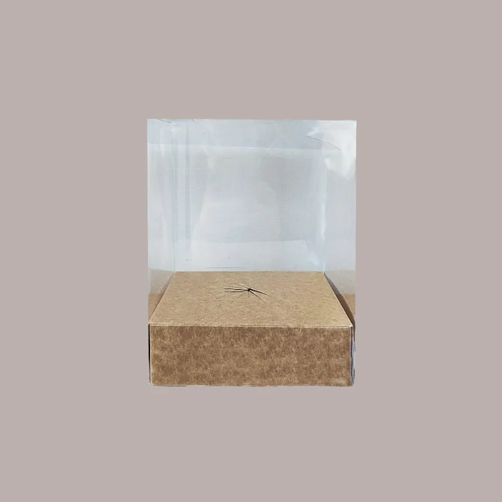 Lucgel Scatola Trasparente Porta Uovo Cioccolato Pasqua 150x150H250mm 5 pezzi