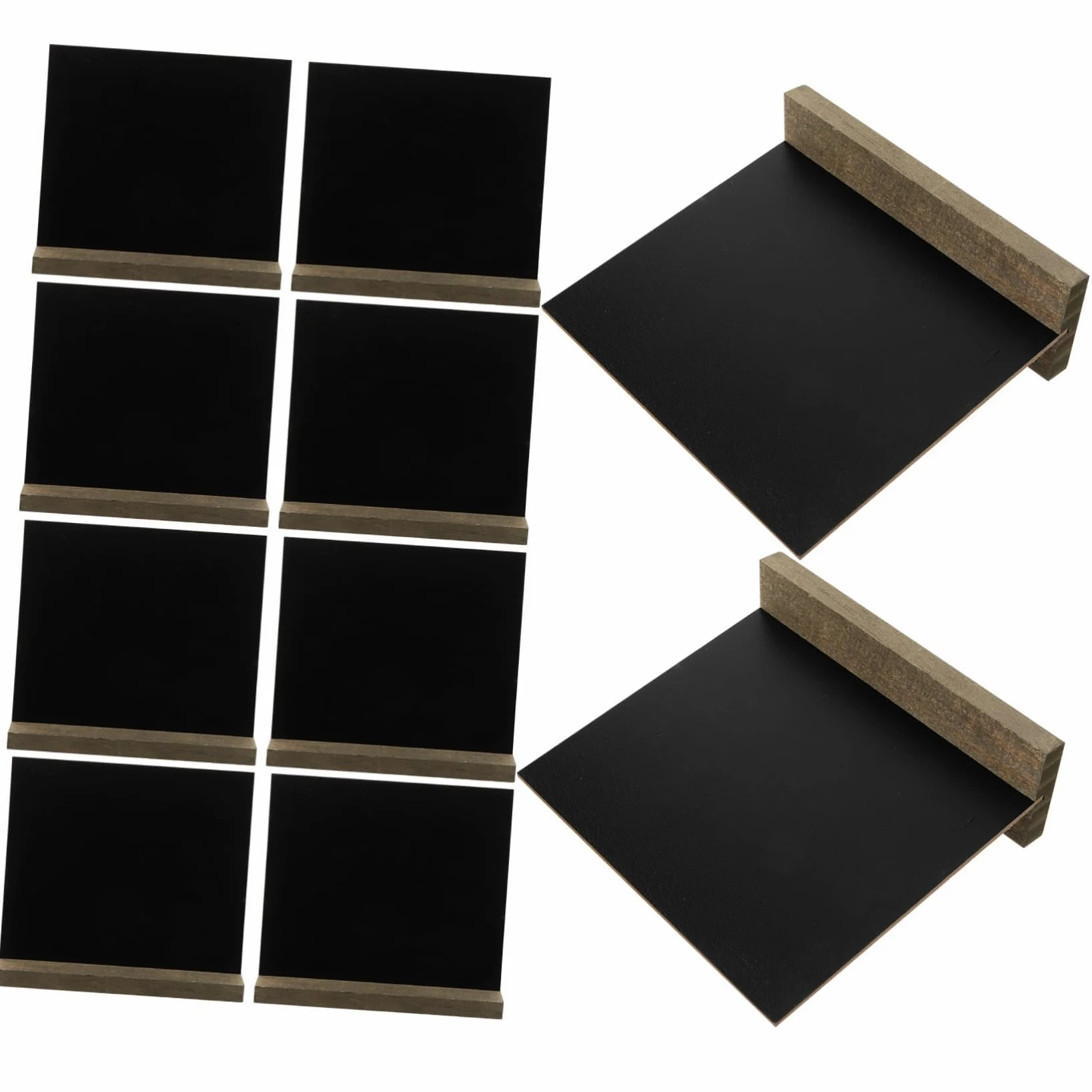 Confezione Da 10 Mini Lavagne Decorative in Legno Da Appendere Per Aule Casa E Ufficio