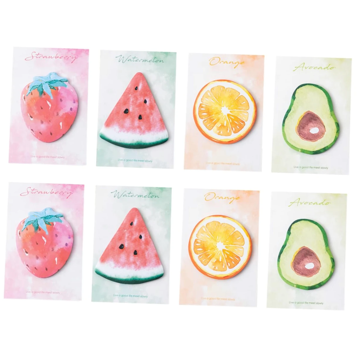 jojofuny 5 Pezzi 8 Note Adesive a Forma Di Frutta Divertente Colorato Pastiglie Adesivi Promemoria Per La Casa Nota Pad Adesivi Per Appunti Dell'ufficio Nota Adesivo Carta