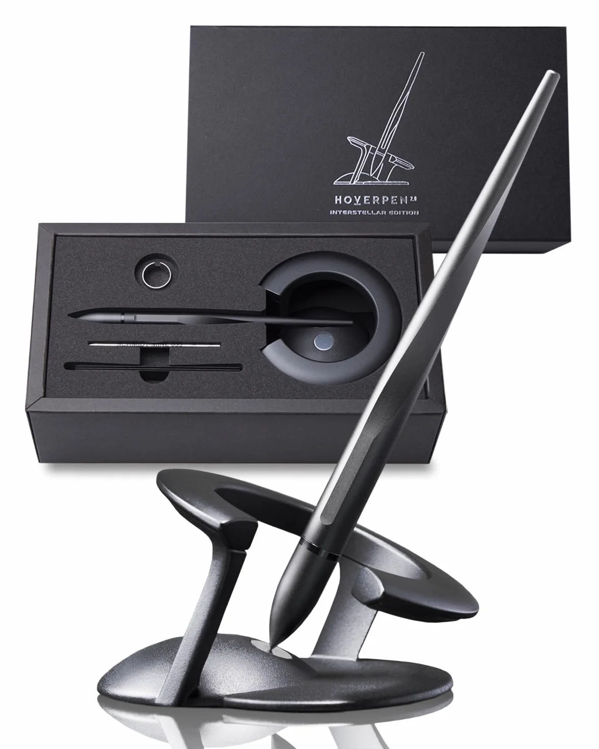 Novium Hoverpen Interstellar Penna fluttuante da scrivania levitazione magnetica Space Black