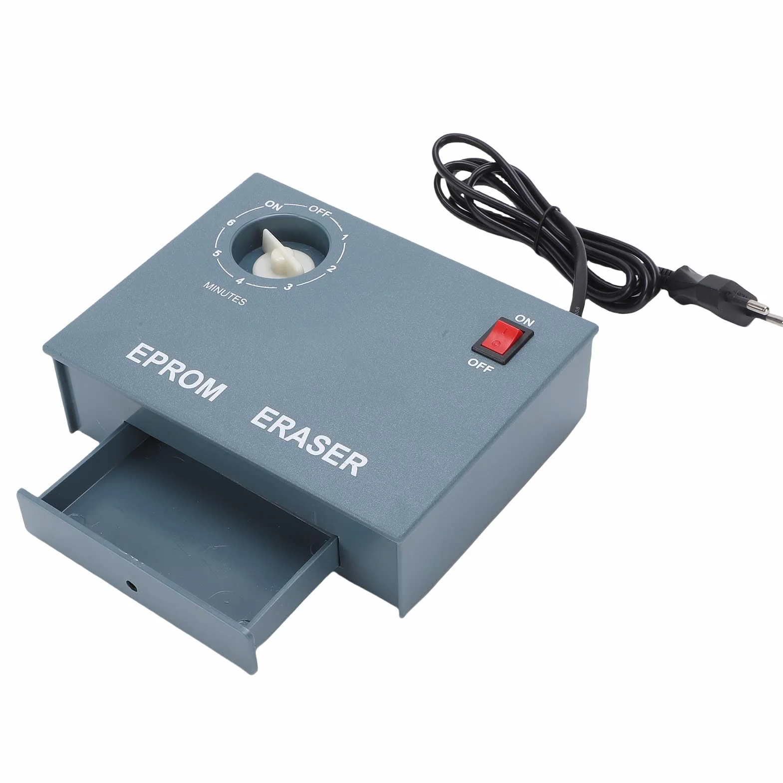 Gomma EPROM Macchina per Cancellare Chip a Semiconduttore con Timer Meccanico da 60 Minuti Spina Europea per la Conservazione e il Recupero dei Dati (Spina europea)