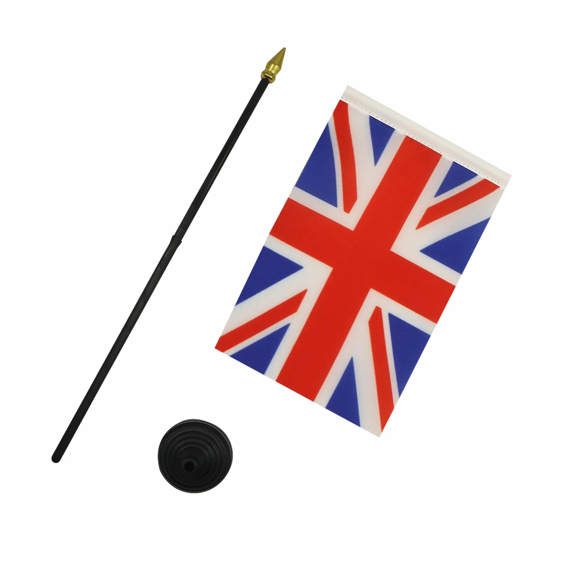 AZ FLAG Bandiera da Tavolo Regno Unito 15x10cm Punta Dorata - Piccola Bandierina Britannica Inglese UK