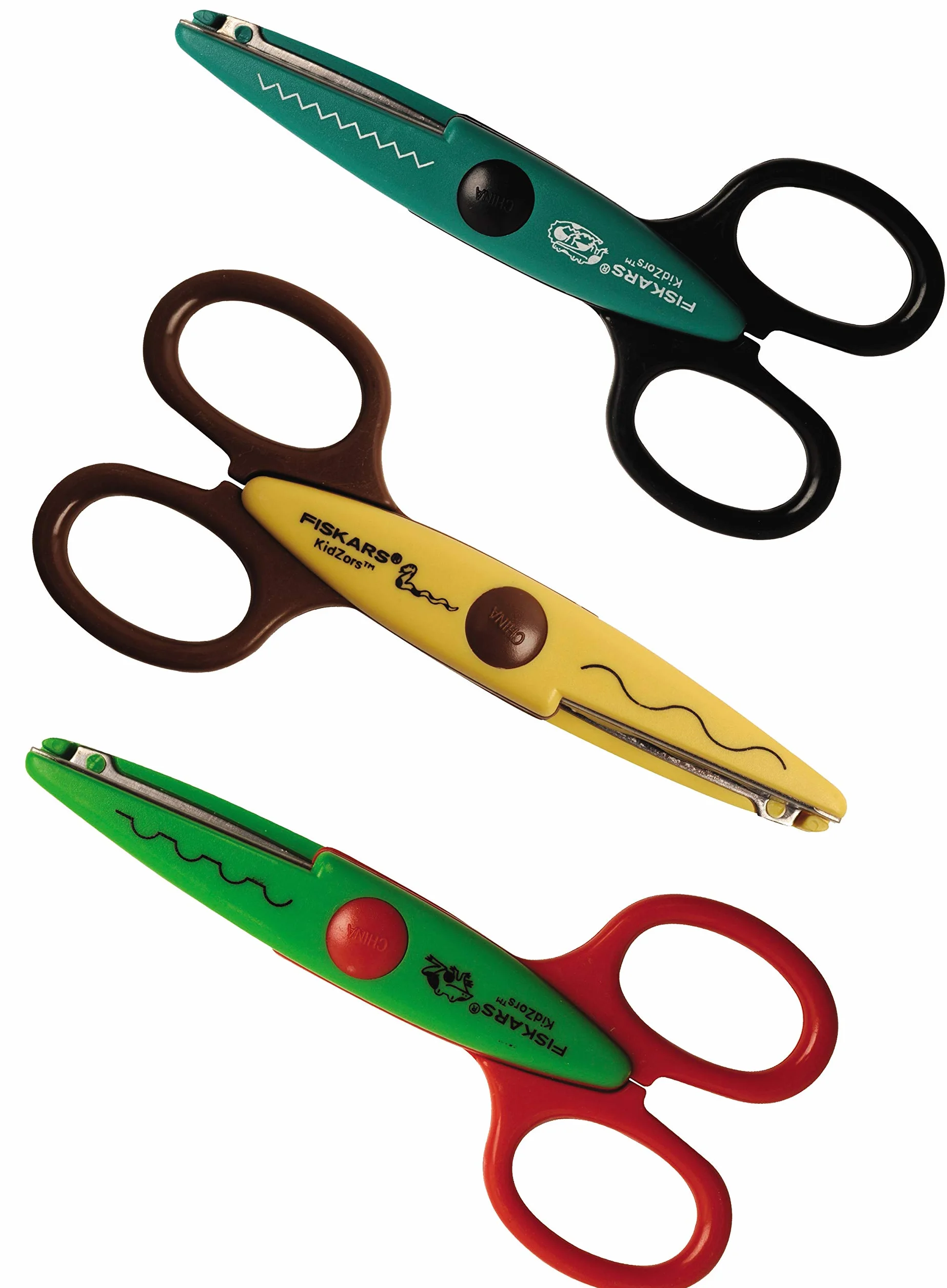 Fiskars Zestaw nożyczek dla dzieci 3 szt. 13 cm stal nierdzewna/tworzywo sztuczne