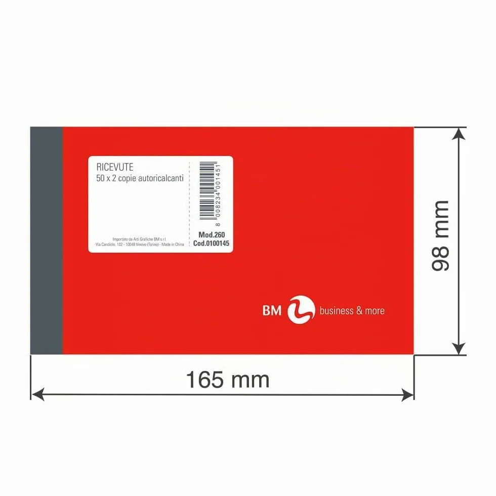 Blocco Ricevute Generiche 5