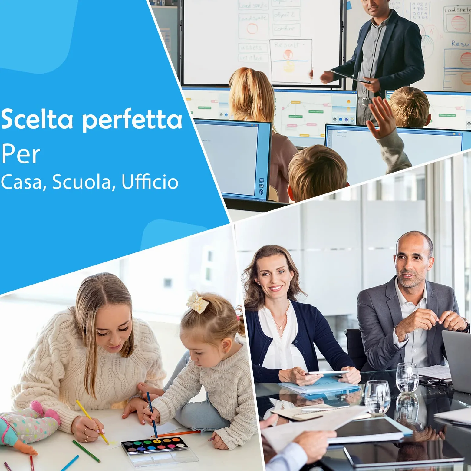 COSTWAY Lavagna Bianca Magnetica Mobile, Lavagna Cancellabile con Altezza Regolabile Girevole a 360°, con 4 Ruote Bloccabili, Doppia Faccia, 90 x 120 cm