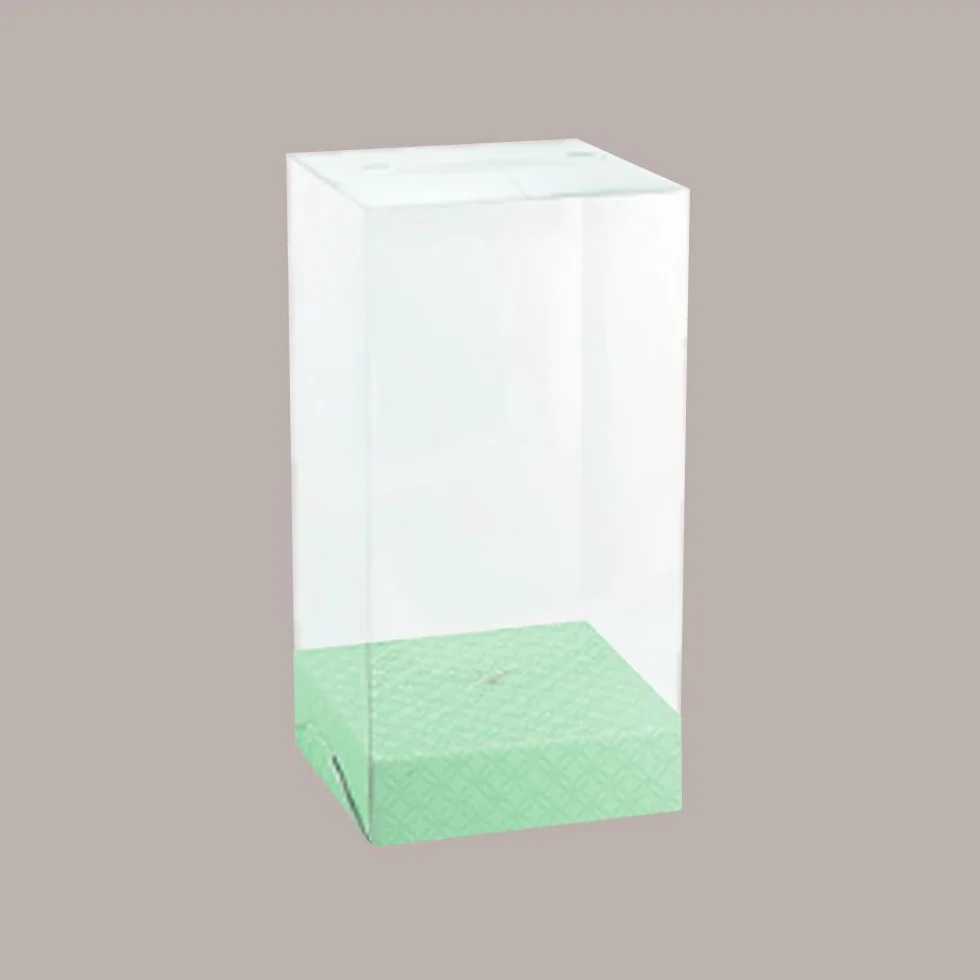 Lucgel Scatole Regalo Porta Uovo Cioccolato Verde 150x150H300mm 5 pezzi