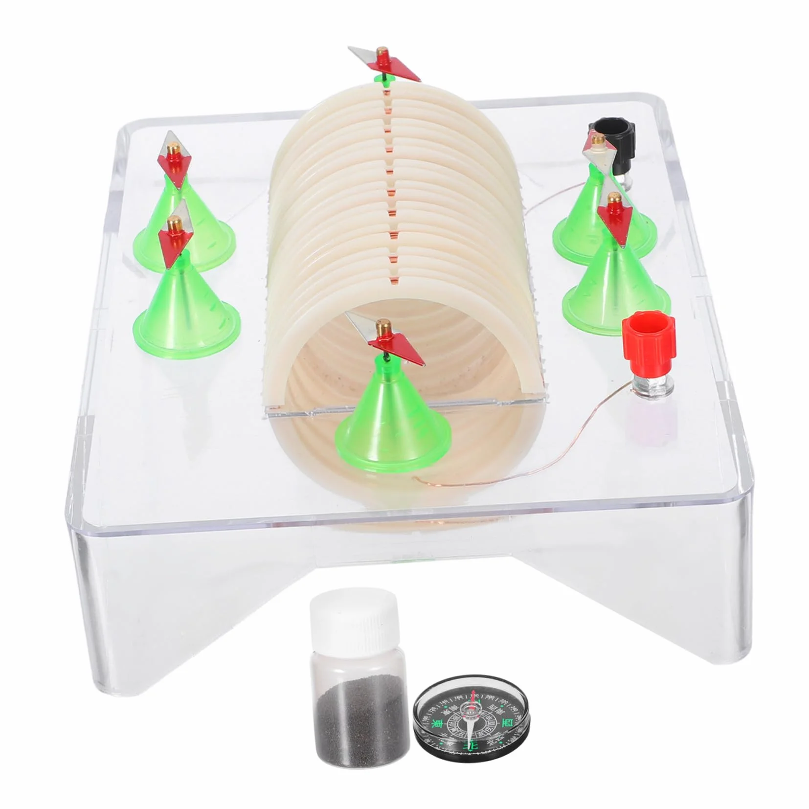 Cabilock Kit di Esperimenti di Elettricità Bobina di Induzione Elettromagnetica Attrezzatura per Progetti Scientifici Scolastici Materiale Didattico per Circuiti Fai da Te Kit