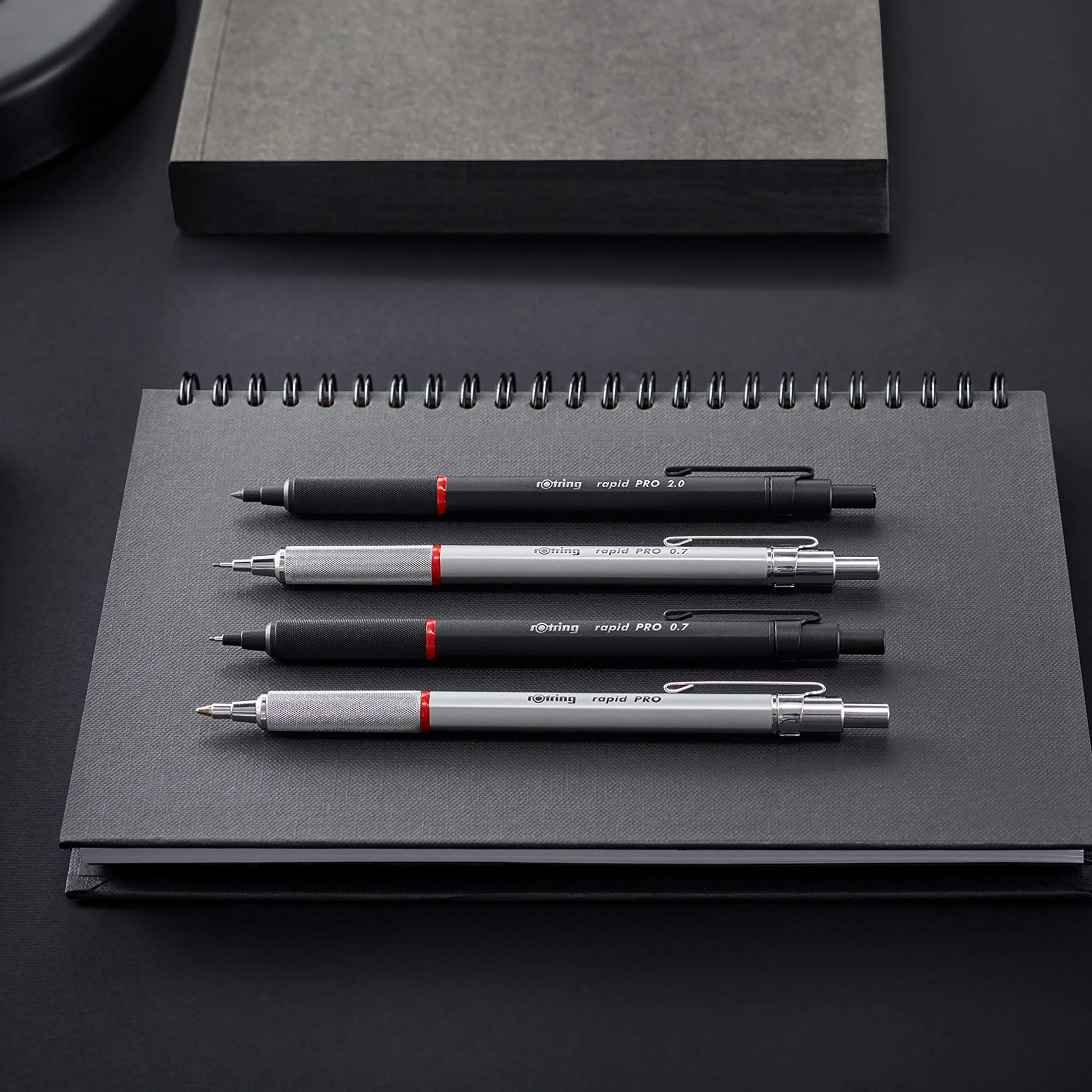 rOtring Rapid Pro matita meccanica HB 0,7 mm Nero opaco