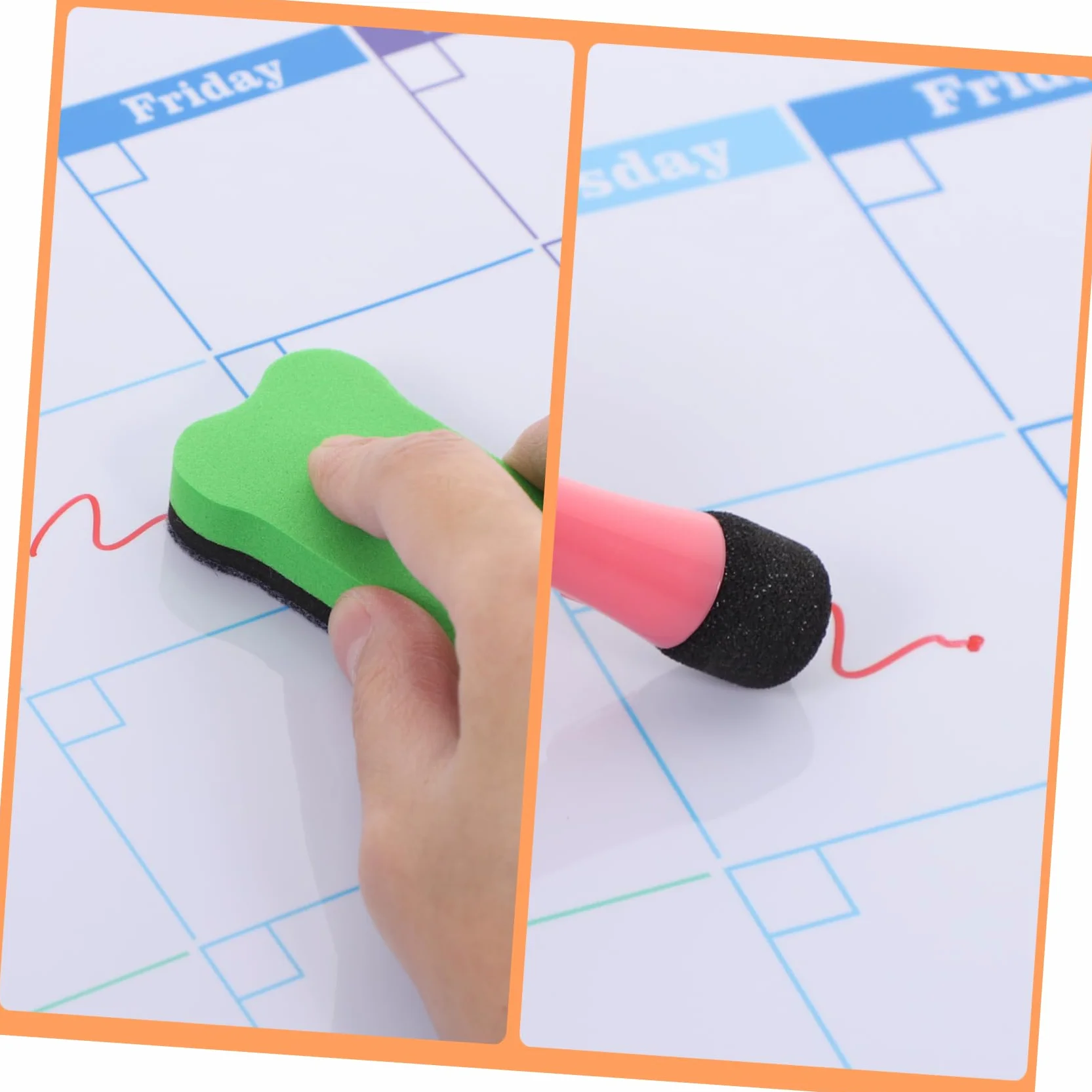 Ciieeo Lavagna Da Frigo Magnetica Calendario Cancellabile Secco Pianificatore Mensile Per Lavagna Bianca Calendario Magnetico Per Frigorifero