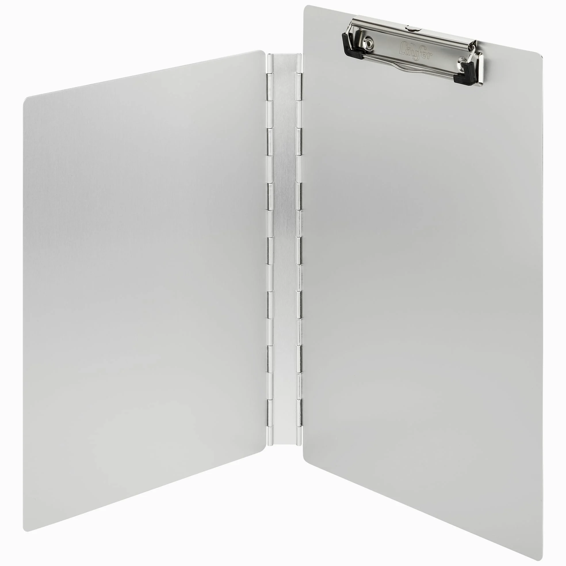 Saunders 22017 - Portablocco con aletta di copertura, apertura laterale, 22,5 x 32,5 cm, argento