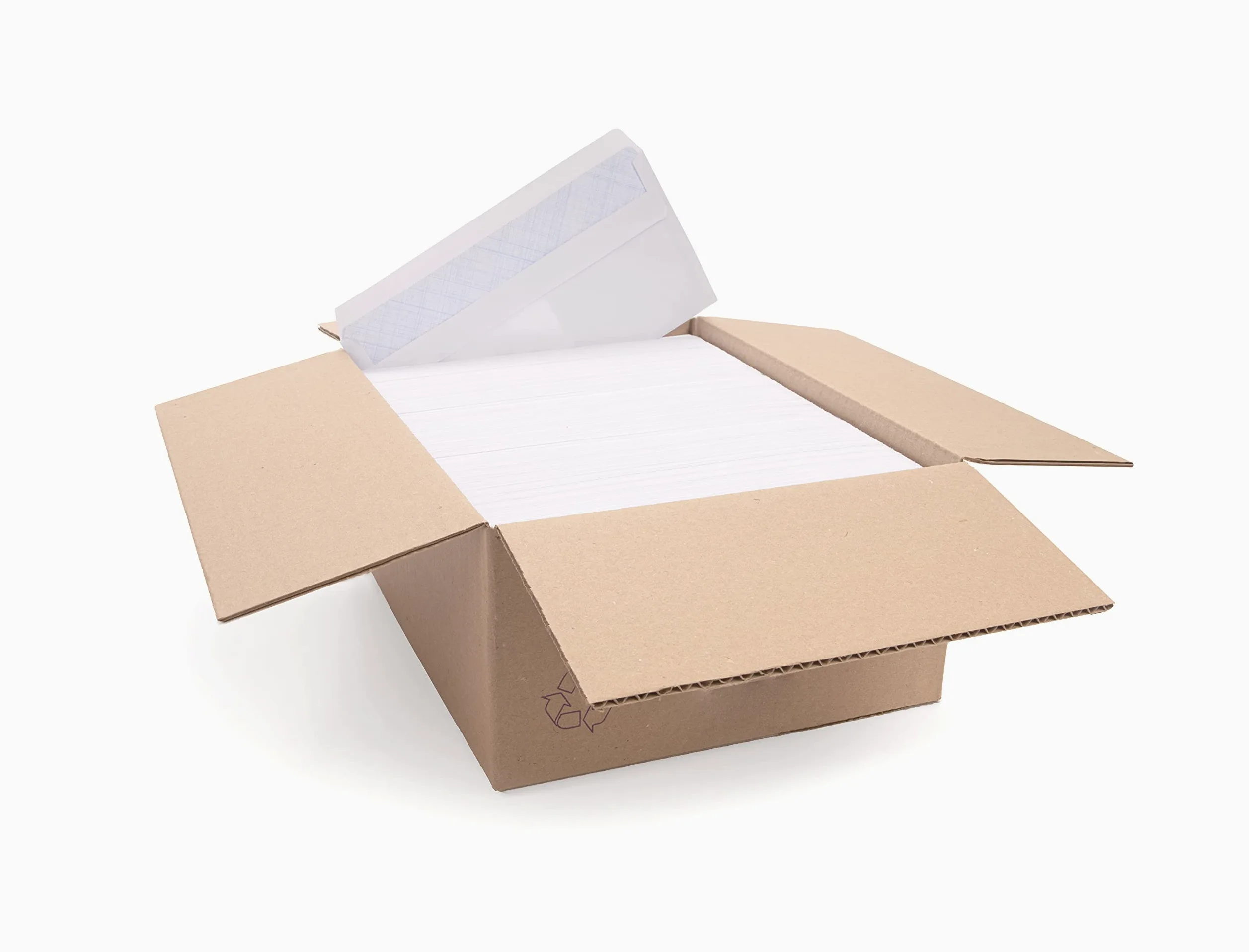 Oxford 100105310 Scatola di 500 buste autoadesive formato 110 x 220 mm con finestra 45 x 100 mm bianco